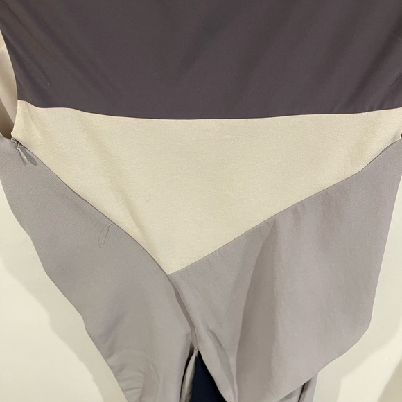 BCBGMaxAzria asymmetrical color block midi dress - Picture 3 of 4